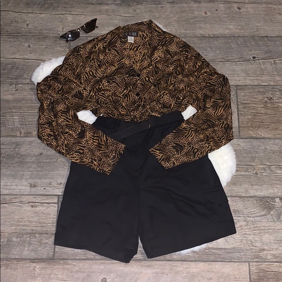 Vintage Pants - Vintage High Waist Cargo Shorts